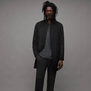 Allsaints Manor Slim Wool Coat - 40R Black NWT